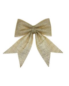 Noeud de papillon or à strass - 23 cm x 26 cm