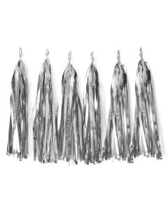 6 tassels argent