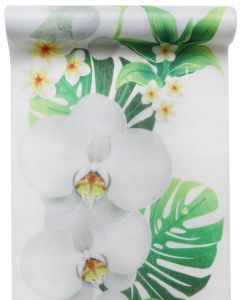 Chemin de table motifs orchidées