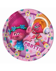 8 assiettes Trolls 23cm