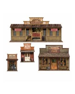 Poster saloon western – x4