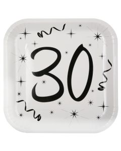 10 Assiettes anniversaire 30 ans 