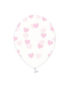 6 x Ballon de baudruche coeur Heart Rose