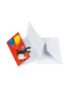 Cartes d'invitation "Timmy Time"  x 6