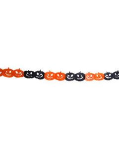 Guirlande papier citrouilles - 2m