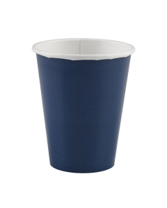 x8 Gobelets carton Bleu Marine