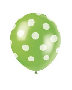 Ballons de couleur à pois x6 - Différentes couleurs disponibles