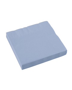 x20 Serviettes en papier Bleu Pastel