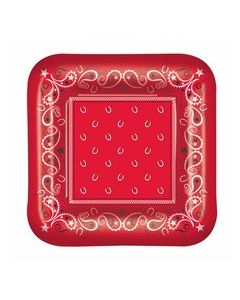 Assiettes bandana western  x8