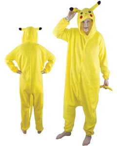 Déguisement Kigurumi Pikachu jaune adulte, taille unique