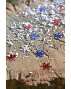 Confettis flocons de neige - blanc