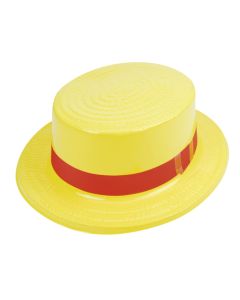 Chapeau canotier jaune