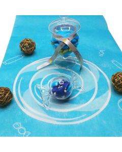 Chemin de table Candy Bar Bleu Bonbon