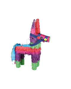 Piñata âne multicolore 