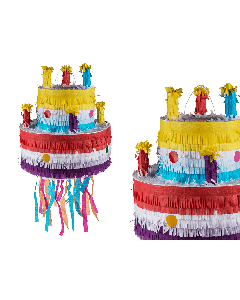 Piñata gâteau multicolore