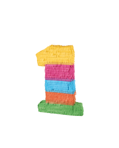 Piñata chiffre 1 multicolore