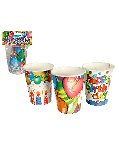 6 gobelets happy birthday à prix discount