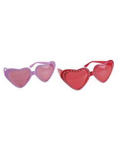 Lunettes coeur avec strass