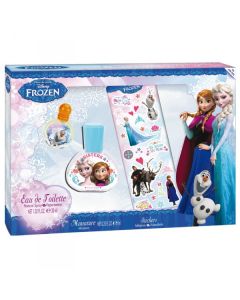 Coffret eau de toilette stickers Reine des Neiges 