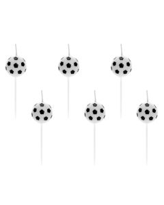 x6 Bougies ballon de foot