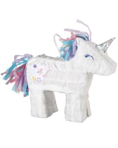 Mini Pinata Licorne blanche - 18 x 18 x 6 cm