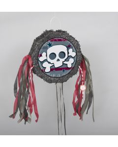 Piñata ronde tête de mort