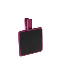 6 Marque places ardoises carrées sur pince - fuchsia