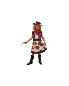Déguisement fille cowgirl marron - 10/12 ans