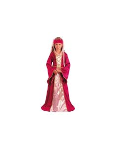 Déguisement fille reine - rose - 10/12 ans