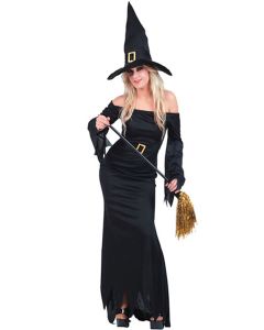 Déguisement femme sorcière noire