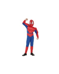 Costume garçon héros araignée - bleu et rouge - 10/12 ans