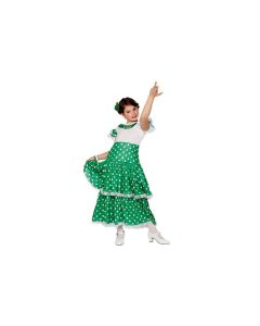 Déguisement fille flamenco vert - Taille 4/6 ans