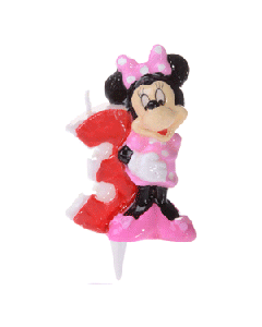 Bougie d’anniversaire Minnie – Chiffre 3