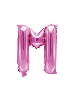 Ballon rose lettre M - 36 cm