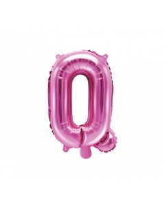 Ballon rose lettre Q - 36 cm
