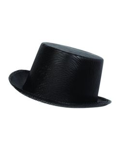 Chapeau satiné noir