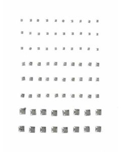 76 diamants adhésifs forme carré