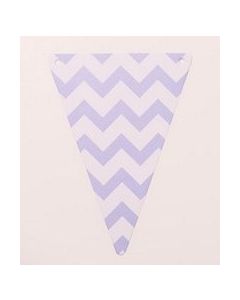 5 fanions chevron 15 x 21 cm – lavande