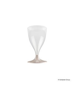 10 verres à eau/vin easy en plastique - taupe