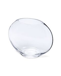 Vase verre ovale - 13 cm