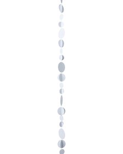 Guirlande cercles 3D blancs - 3,6 m