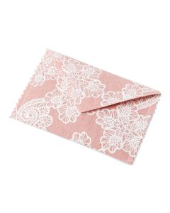 4 enveloppes lin vieux rose 