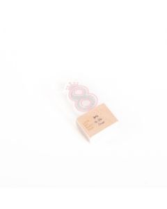 bougie princesse chiffre 8