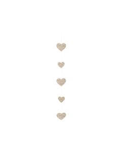 Guirlande Coeur Jute et Dentelle 1.40 mètre