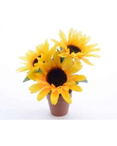 Tournesol en soie - 22 centimètres
