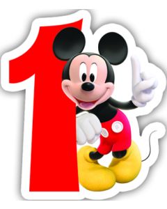 Bougie d'anniversaire n°1 - Mickey Playful