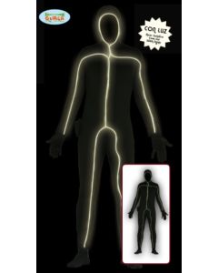 seconde peau homme noire lumineuse