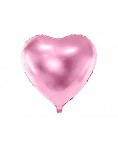 Ballon coeur rose brillant