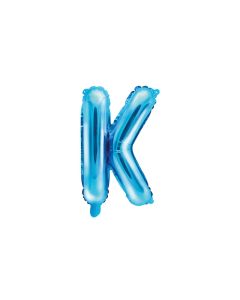 Ballon bleu lettre K - 36 cm