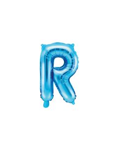 Ballon bleu lettre R - 36 cm